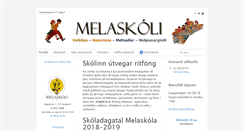 Desktop Screenshot of melaskoli.is