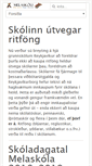 Mobile Screenshot of melaskoli.is